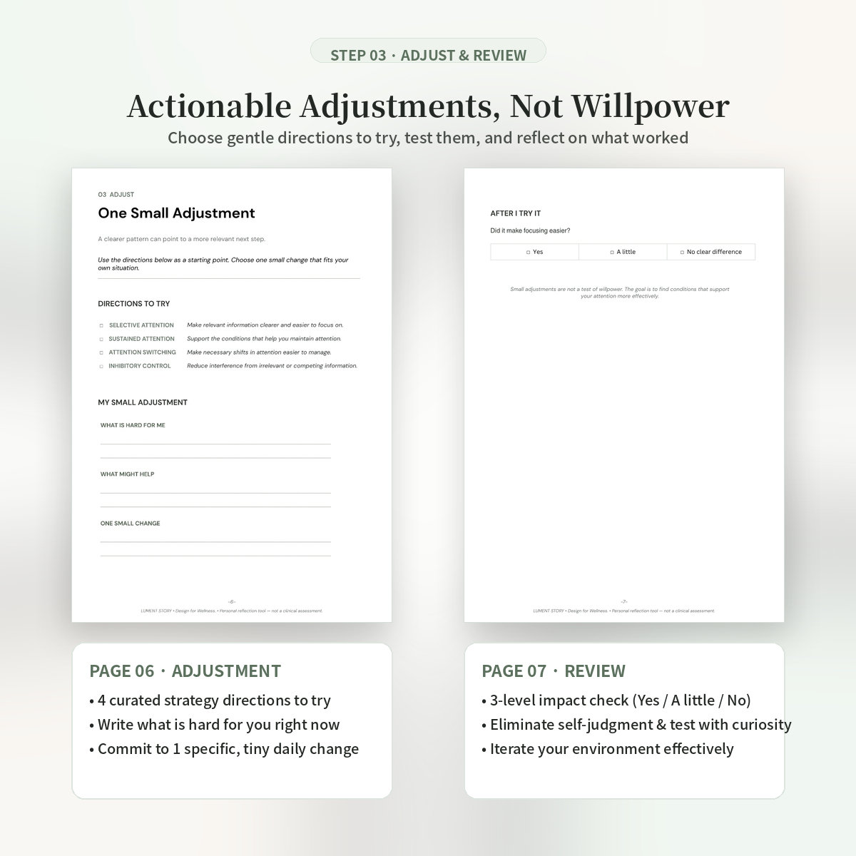 Attention Profile Worksheet — Practical Note (Printable PDF)