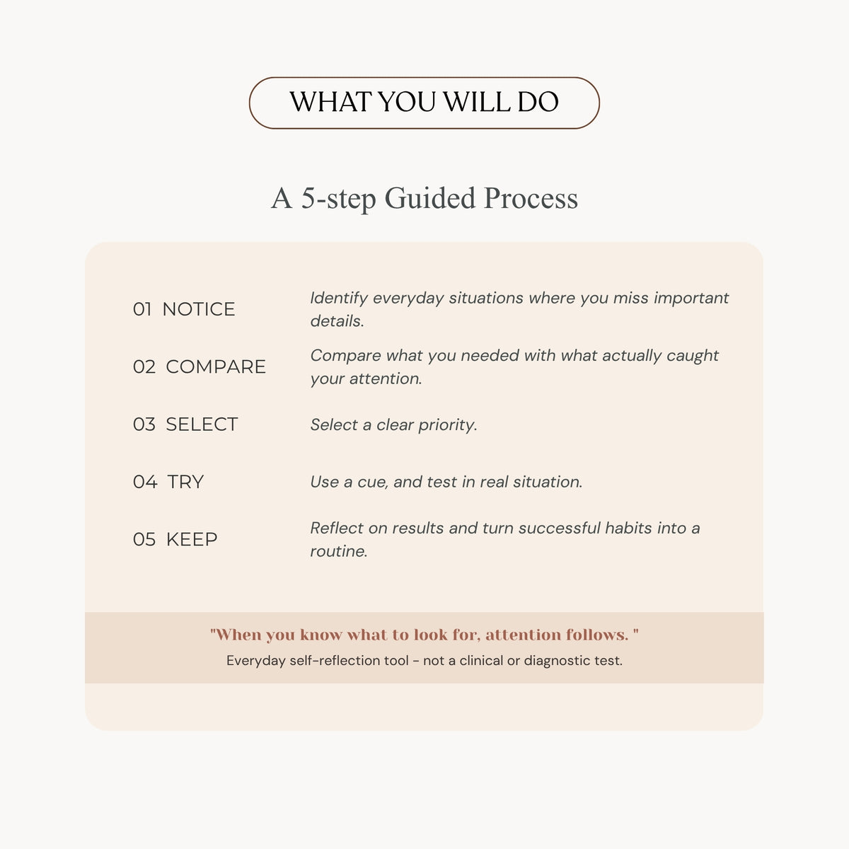Selective Attention Check Worksheet — Practical Note (Printable PDF)