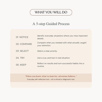 Selective Attention Check Worksheet — Practical Note (Printable PDF)