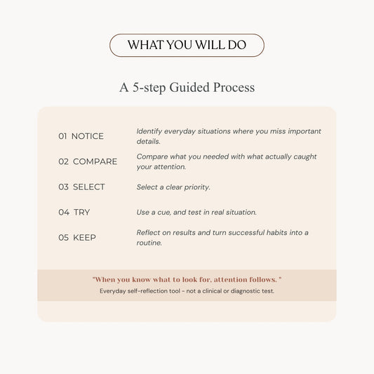 Selective Attention Check Worksheet — Practical Note (Printable PDF)