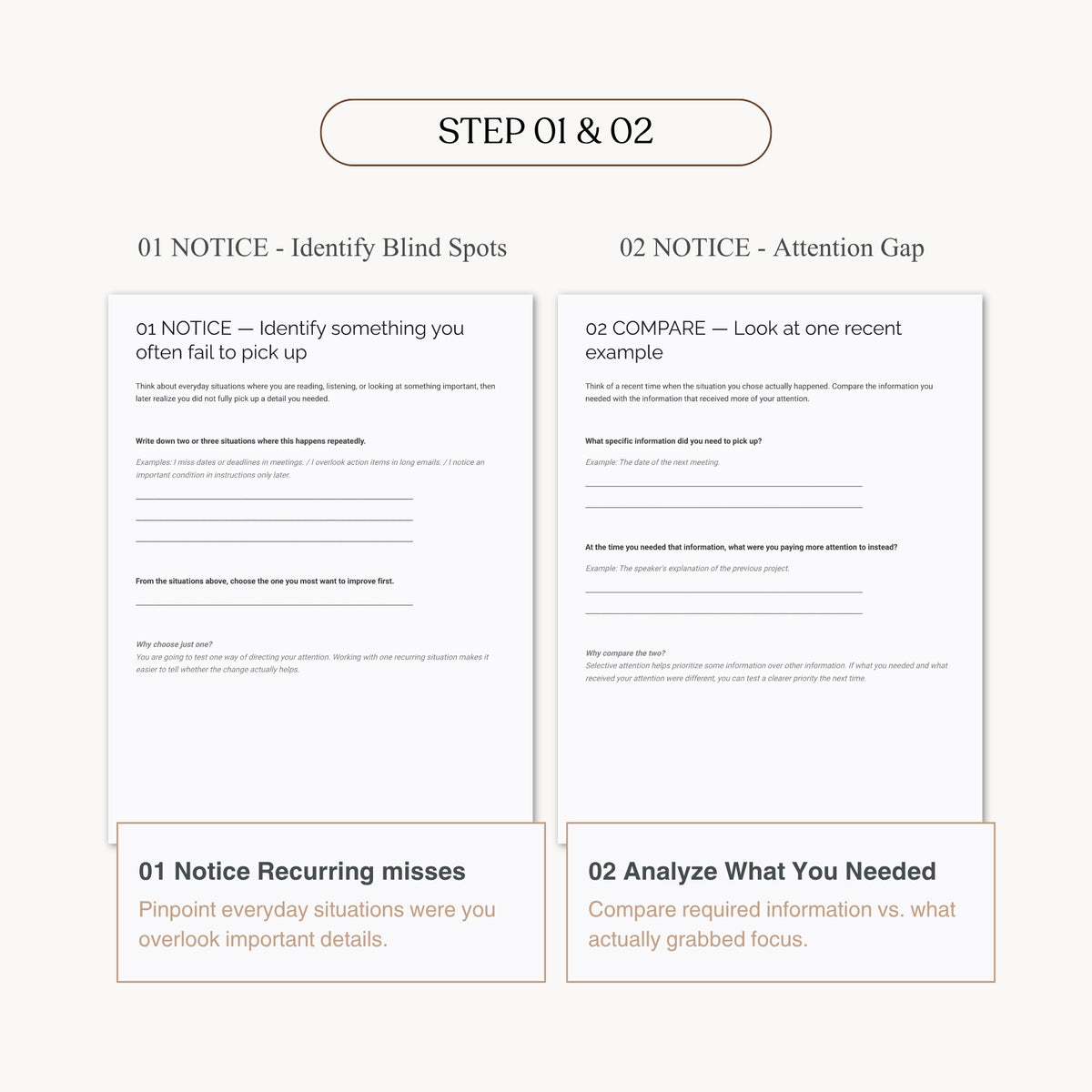 Selective Attention Check Worksheet — Practical Note (Printable PDF)