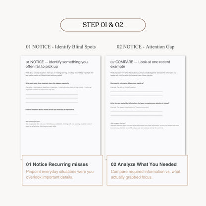 Selective Attention Check Worksheet — Practical Note (Printable PDF)