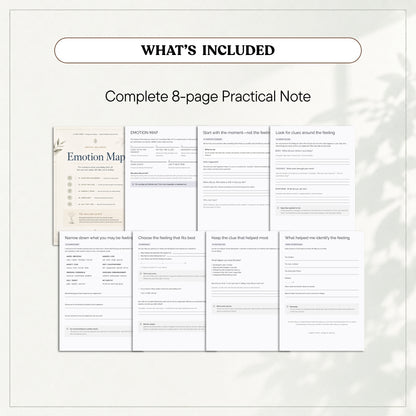 Emotion Map Worksheet — Practical Note (Printable PDF)