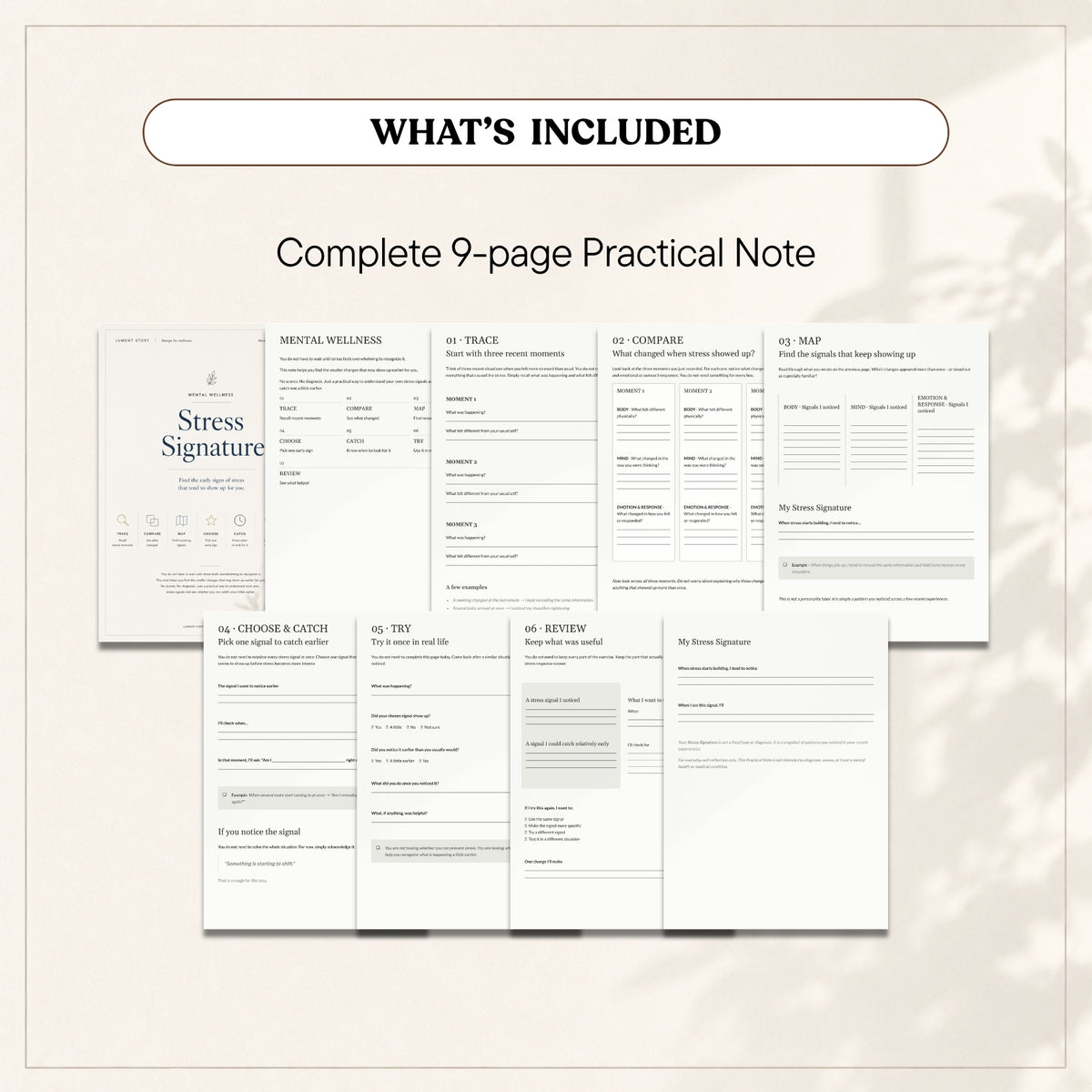 Stress Signature Worksheet — Practical Note (Printable PDF)