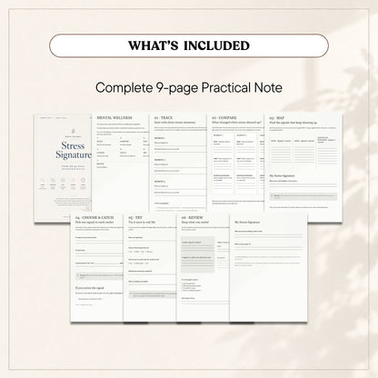 Stress Signature Worksheet — Practical Note (Printable PDF)
