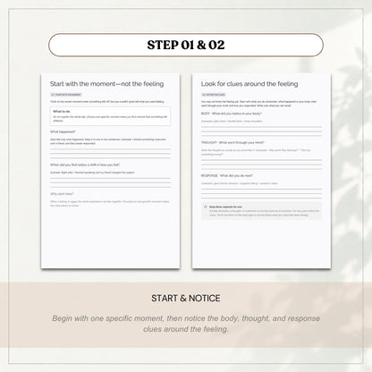Emotion Map Worksheet — Practical Note (Printable PDF)