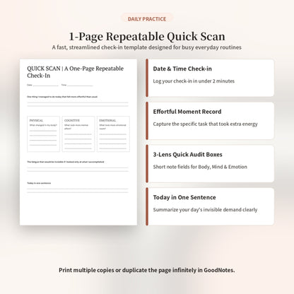 Mental Fatigue Scan Worksheet — Practical Note (Printable PDF)