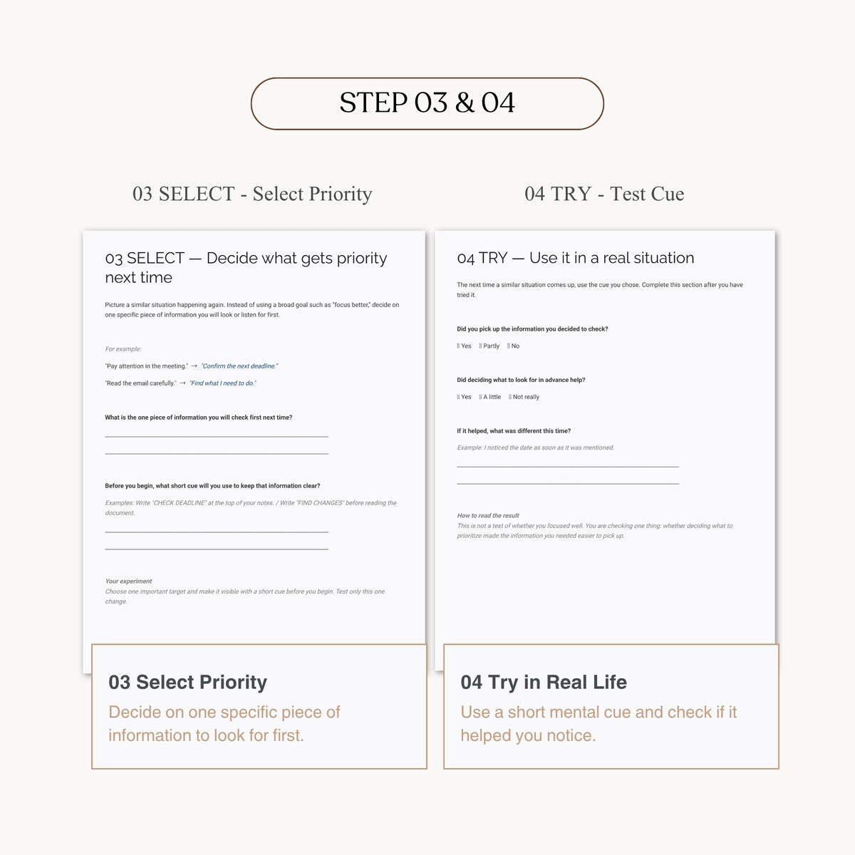 Selective Attention Check Worksheet — Practical Note (Printable PDF)