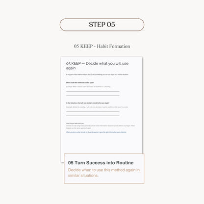 Selective Attention Check Worksheet — Practical Note (Printable PDF)