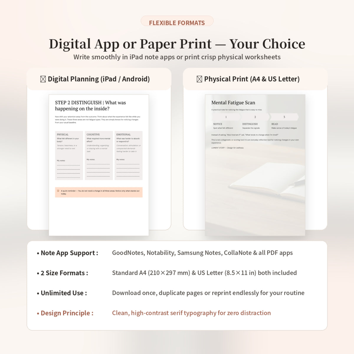 Mental Fatigue Scan Worksheet — Practical Note (Printable PDF)