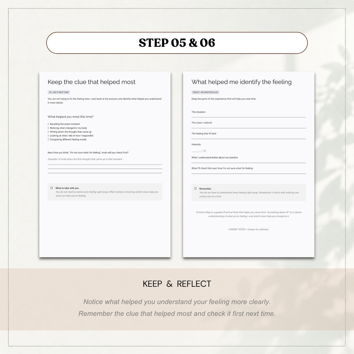 Emotion Map Worksheet — Practical Note (Printable PDF)
